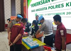 33 Personel Satresnarkoba Polres Kediri Kota Jalani Tes Urine, Semua Negatif