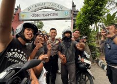 Kawal Rombongan dengan Humanis, Kapolres Kediri Kota Turun Langsung Pantau Penyekatan Arus Balik PSHT