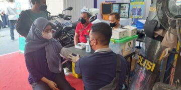 Berikan Ragam Layanan, Stand Bazar Polres Kediri Ramai Dikunjungi Warga