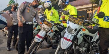 Satlantas Polres Kediri Siapkan Personilnya Jelang Nataru 2023