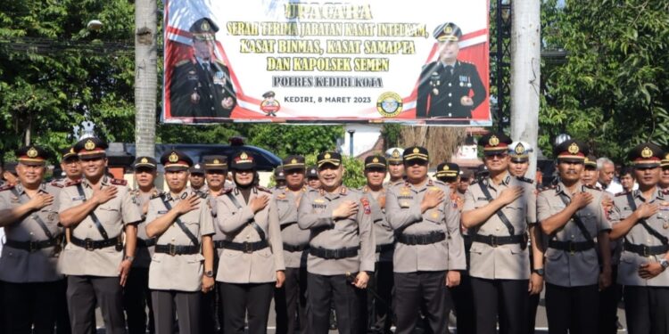 Kapolres Kediri Kota Pimpin Setijab Pejabat Utama Baru