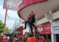 Antisipasi Bencana, BPBD Kota Kediri Berikan Simulasi Atasi Banjir PT Telkom