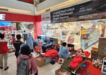 Wujud Kepedulian Sosial, Ace Hardware Kediri Gelar Donor Darah