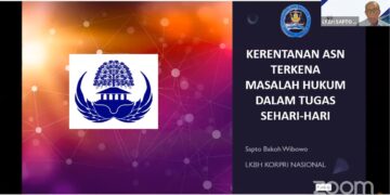 Korpri Menyapa ASN : ASN Pemkot Kediri Ikuti Webinar Wawasa Perlindungan Hukum