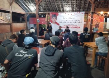 Puluhan Warga Dari Sedulure Mas Gibran Kota Kediri Gelar Syukuran Dan Bincang Santai