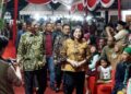 Pj Wali Kota Kediri Saksikan Gelaran Wayang Kulit  Bersama Ketua DPRD Kota Kediri