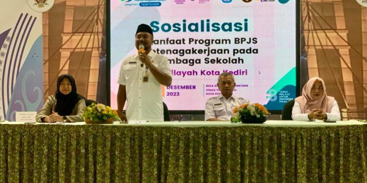 Sosialisasi BPJS Tenaga Kerja Dan Dinas Pendidikan Kota Kediri, Soal Pentingnya Perlindungan Keselamatan