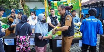 Harga Beras Kian Melambung, Pemkot Kediri Gelontorkan 30 Ton Beras Dalam Operasi Pasar