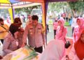 Polres Kediri Dan Bhayangkari Gelar Pasar Murah Sembako