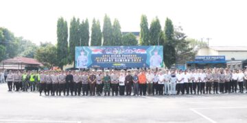 Apel Ops Ketupat Semeru 2024, Polres Kediri Prioritas Rawan Kepadatan Mengkreng Dan Kandangan