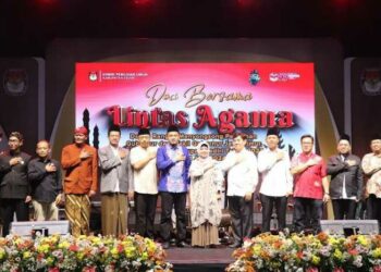 Doa bersama lintas agama KPU kabupaten Kediri