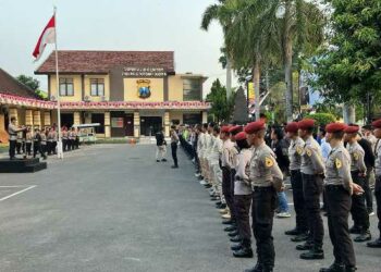 Apel pengamanan malam takbiran Polres Kediri Kota