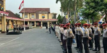 Apel pengamanan malam takbiran Polres Kediri Kota