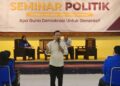Dihadapan Mahasiswa UNP, Wakil Ketua DPRD Kota Kediri, Katino : Siap Bertarung di Pilwali Kota Kediri 2024