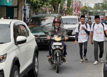 Tuntaskan Nazar, Kader dan Relawan Katino-Zidna Berjalan Kaki Temui Prabowo