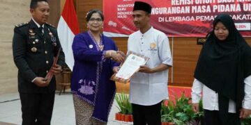 617 Napi Lapas Kediri Terima Remisi di Momen HUT RI ke 79