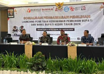 Lakukan Pemetaan, Bawaslu Kabupaten Kediri Waspadai Kerawanan di Pilkada Serentak 2024