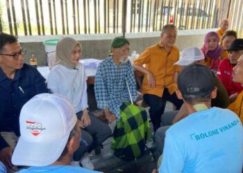 Untuk Kota Kediri Lebih MAPAN, Tukang Becak, Ojek dan PKL Stasiun Dukung Vinanda-Gus Qowim