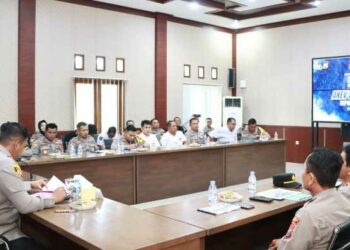 Pilkada Makin Dekat, Polres Kediri Gelar Rapat Anev Antisipasi Gangguan Kamtibmas