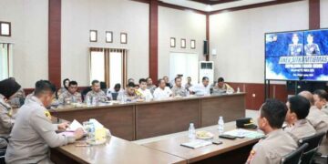 Pilkada Makin Dekat, Polres Kediri Gelar Rapat Anev Antisipasi Gangguan Kamtibmas