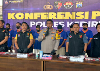 15 Tersangka Hasil Operasi Tumpas Narkoba Semeru 2024 Diamankan Polres Kediri