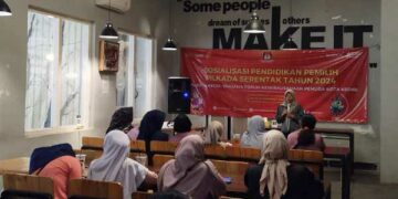 Sosialisasi Pada Komunitas Wirausaha Muda, KPU Kota Kediri Ingatkan Jangan Golput!
