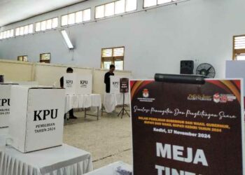Gelar Simulasi Pemungutan dan Penghitungan Suara Pilkada 2024, KPU Kota Kediri Tekankan Hal Berikut