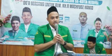 Sambut Tahun Baru dengan Doa, GP Ansor Kota Kediri Turut Jalin Silahturahmi