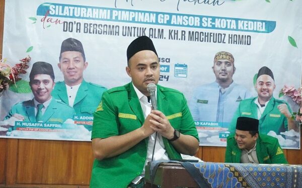 Sambut Tahun Baru dengan Doa, GP Ansor Kota Kediri Turut Jalin Silahturahmi