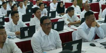 Ribuan Peserta Ikuti Tes PPPK Tahap 1 Pemkot Kediri