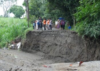 Jalan Penghubung Desa Putus Akibat Longsor, Ini Langkah Sigap Kabupaten Kediri