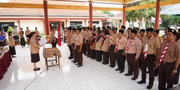 Ini Pesan Mbak Cicha Bagi Pengurus Baru Gerakan Pramuka Ranting Pare