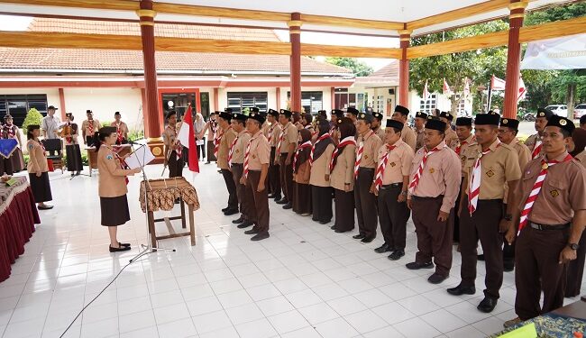 Ini Pesan Mbak Cicha Bagi Pengurus Baru Gerakan Pramuka Ranting Pare
