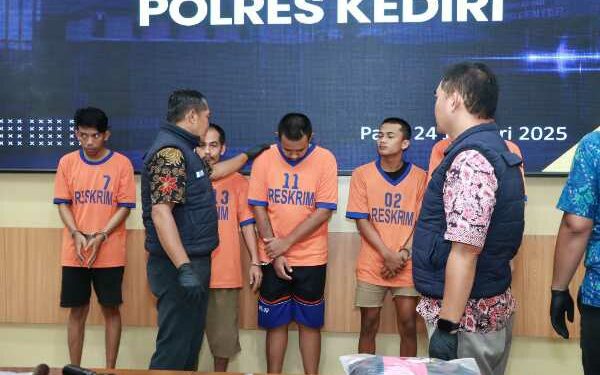 Januari 2025, Polres Kediri Ungkap 3 Kasus Curanmor dan 2 Kasus Pengeroyokan