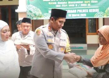 Wujudkan Kepedulian, Polres Kediri Gelar Bazar Murah Ramadan 2025