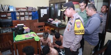 Mabuk – Serang Polisi Berjaga, 29 Orang Diamankan Polres Kediri