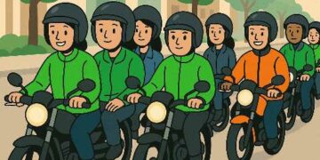 Tidak Ikut Turun Aksi ke Jakarta, Ojol Kota Kediri Tetap Berikan Dukungan Moral