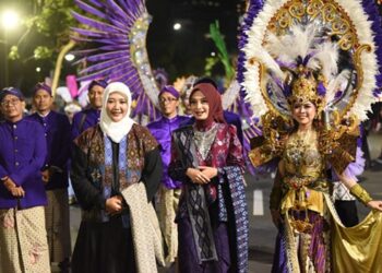 Bawakan Dewi Sekartaji, Kota Kediri Penampil Terbaik Non Ranking Pada ‘Light Culture Parade’