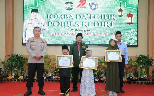 Polres Kediri Gelar Lomba Dai Cilik, Sambut HUT Bhayangkara ke 79