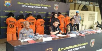 Satreskrim Polres Kediri Kota Bekuk Komplotan Pencopet dan Pelaku Pengeroyokan