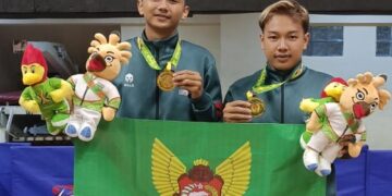 Sabet Emas, Tim Tenis Meja Kota Kediri Lampui Target dengan Gemilang