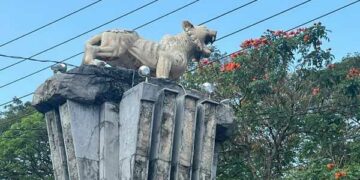 Eksterior Stadion Brawijaya Turut Dibenahi, Patung Macan Putih Ikonik Bakal Makin Gagah