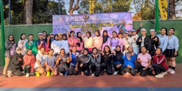 Antusiasme Tinggi, Puluhan Petenis Wanita Pemula Ramaikan The Beginner Women’s Tournament Kota Kediri