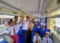 Transportasi Aman dan Gratis, Dishub Kota Kediri Kenalkan Bus Sekolah kepada Siswa Baru