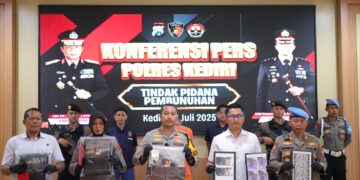 Habisi Kekasih, Polres Kediri Ringkus Pelaku Kurang Dari 24 Jam