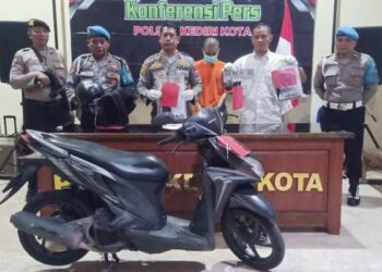 Curi Motor Penghuni Kos, Remaja Karyawan Kafe Dibekuk Polsek Kediri Kota