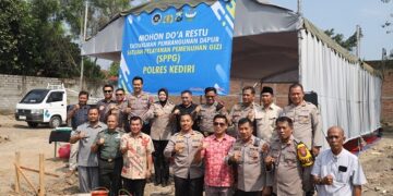 Polres Kediri Gelar Peletakan Batu Pertama SPPG Plemahan