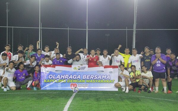 Polres Kediri Kota Gelar Fun Minisoccer Bersama Supporter Persik, Pererat Sinergi Jelang HUT RI
