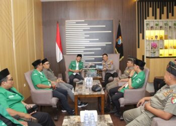 Kapolres Kediri Kota Terima Silaturahmi PC GP Ansor Kota Kediri dan Kab Kediri