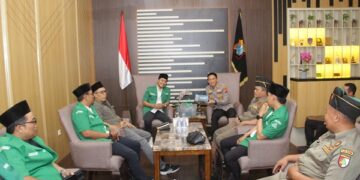 Kapolres Kediri Kota Terima Silaturahmi PC GP Ansor Kota Kediri dan Kab Kediri